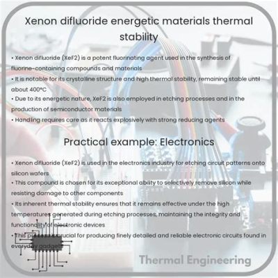 Xenon Difluoride: Next Generation Semiconductor Material and Catalyst for Sustainable Energy Solutions!